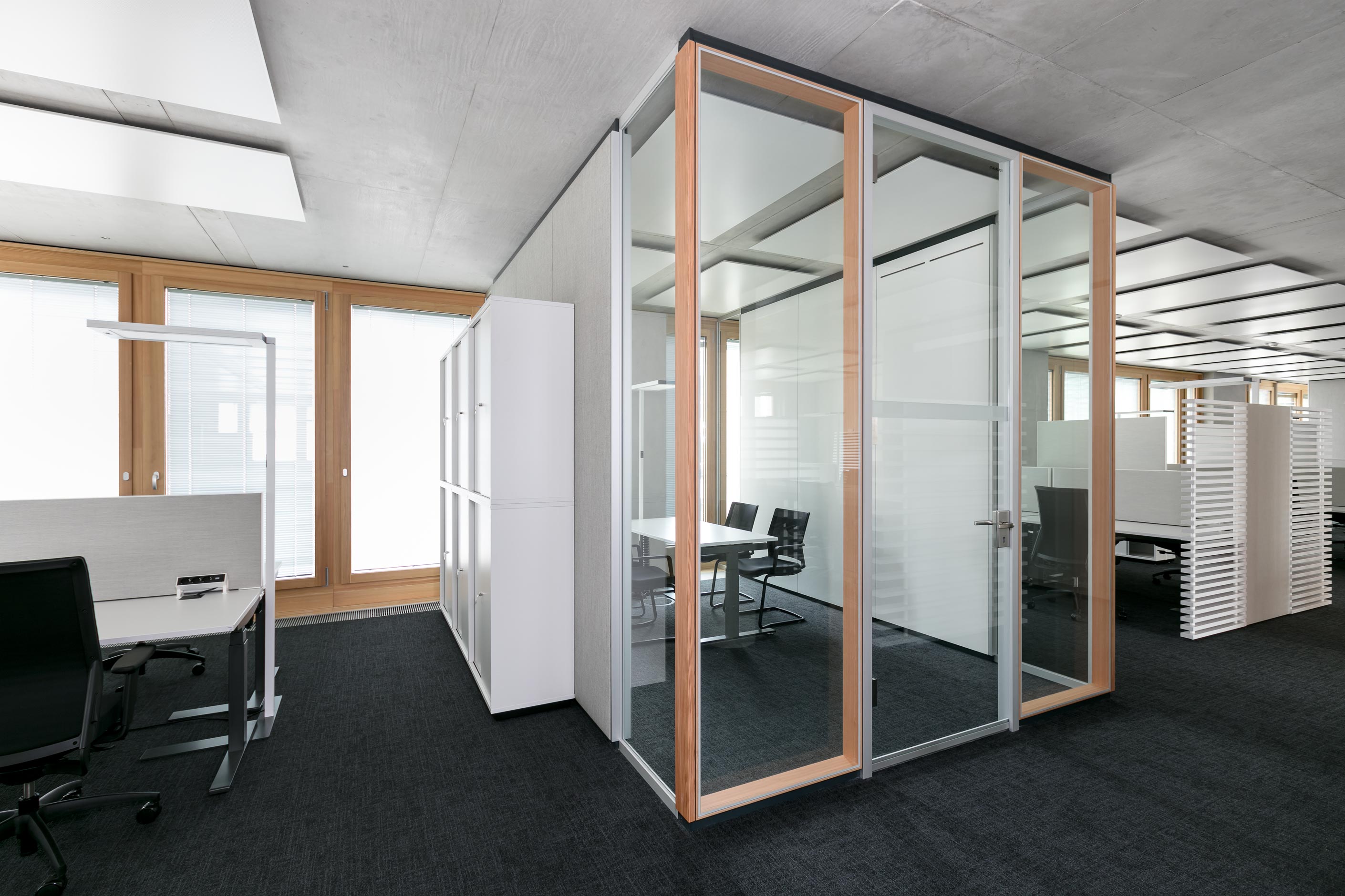 Feco Glass Partition Walls With Real Wood W W Campus