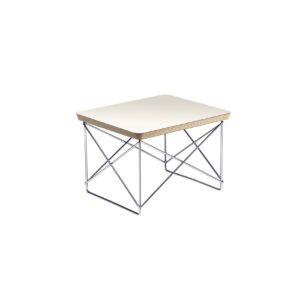 Vitra Occasional Table LTR weiß, Beistelltisch mit Stahldraht-Untergestell