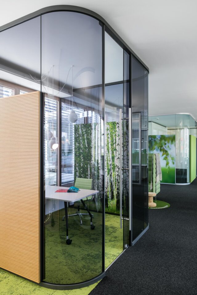 fecophon wood│ feco partition walls│feco-forum showroom