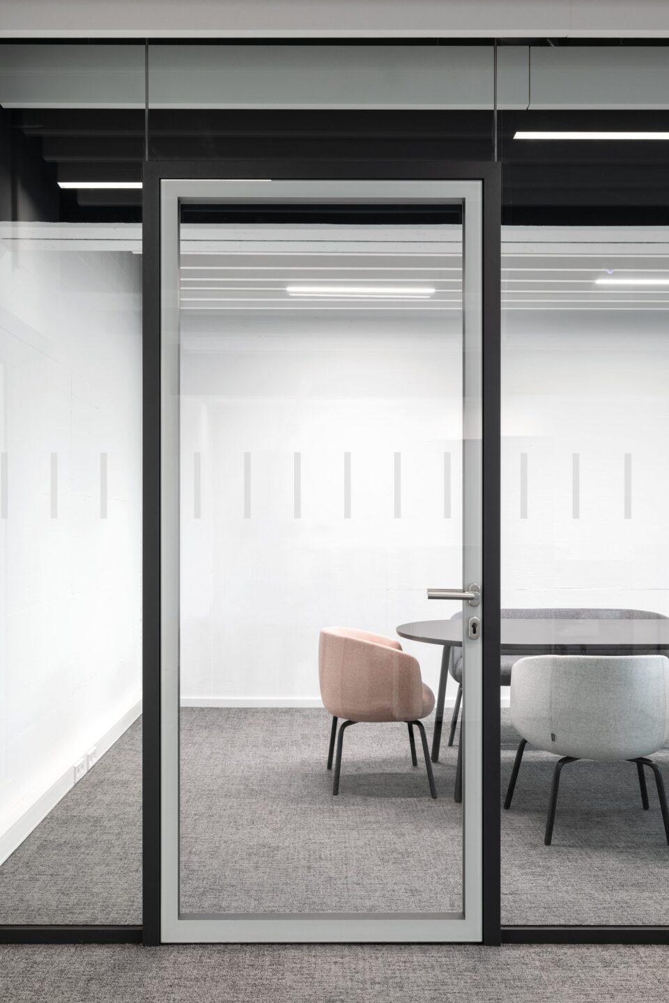 Structural glazing door element S70 with alum. frame T70