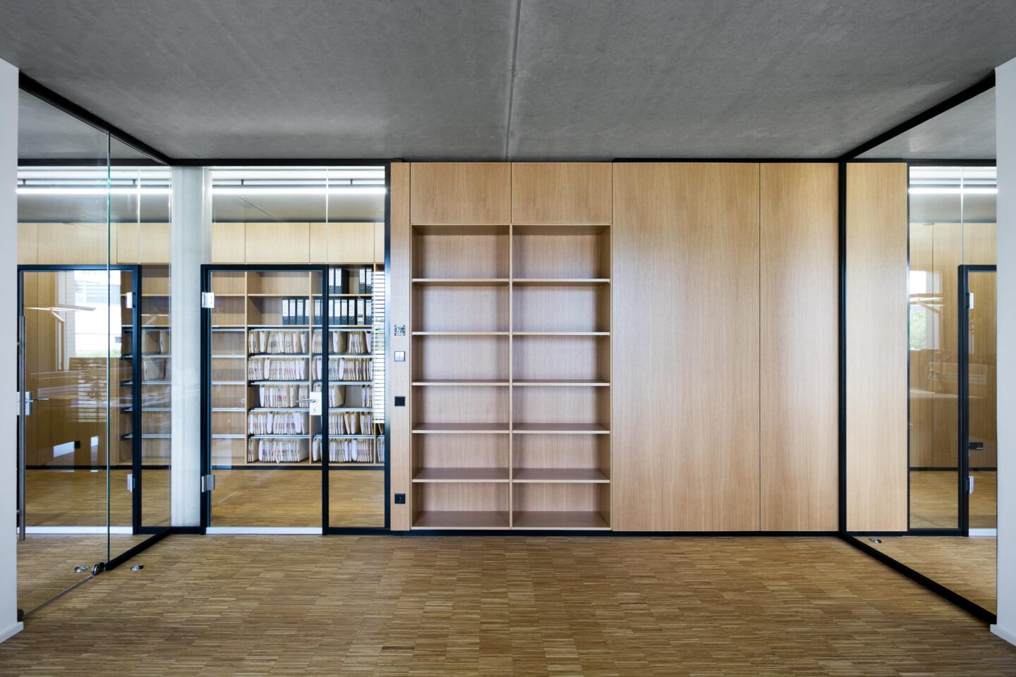 AbiBeton Headquarter │ high-quality system partition walls │ Acoustically-effective