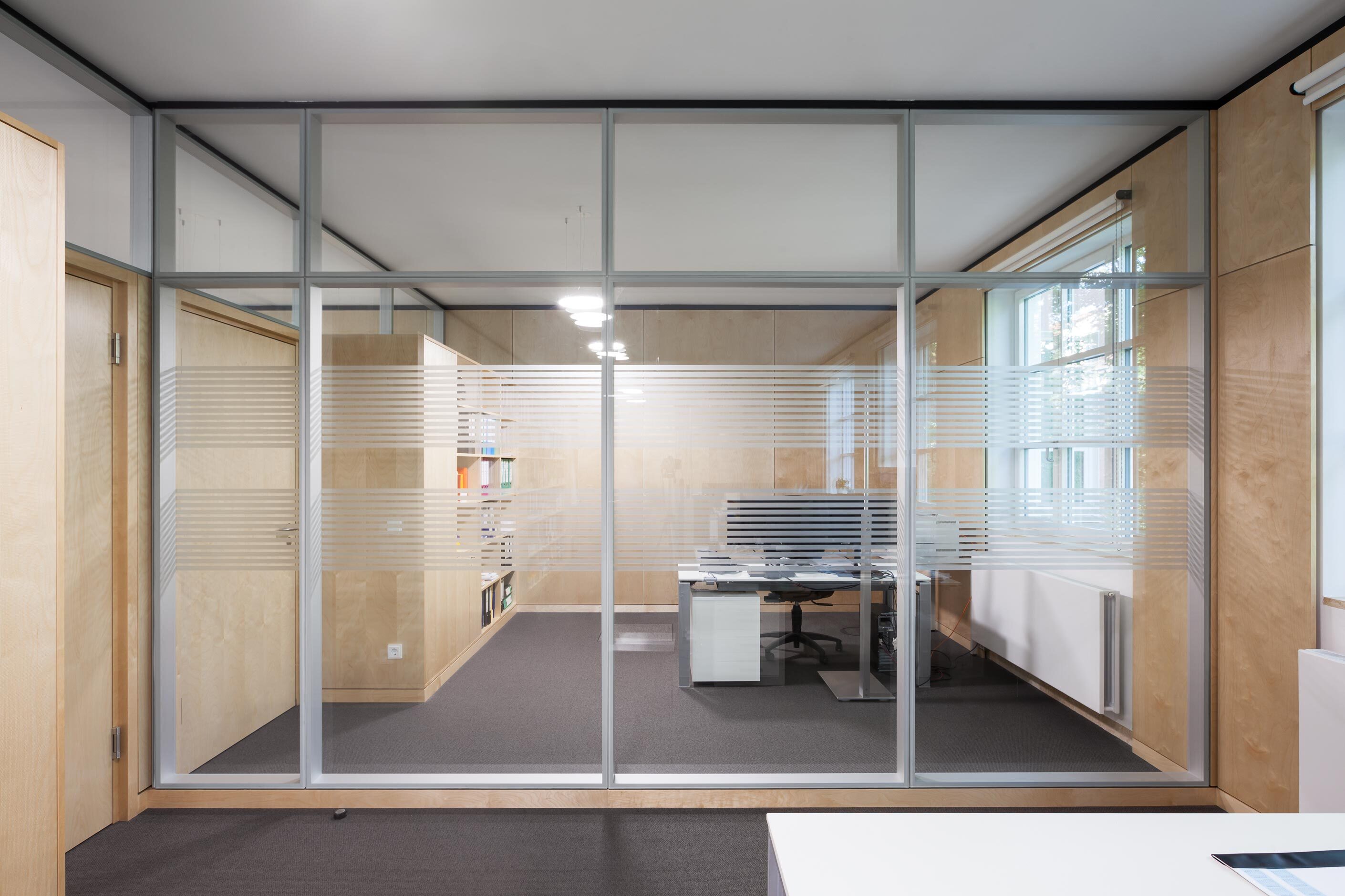 C.H. Beck Verlag Munich │ coustically-effective wall panelling │ flush double glazing