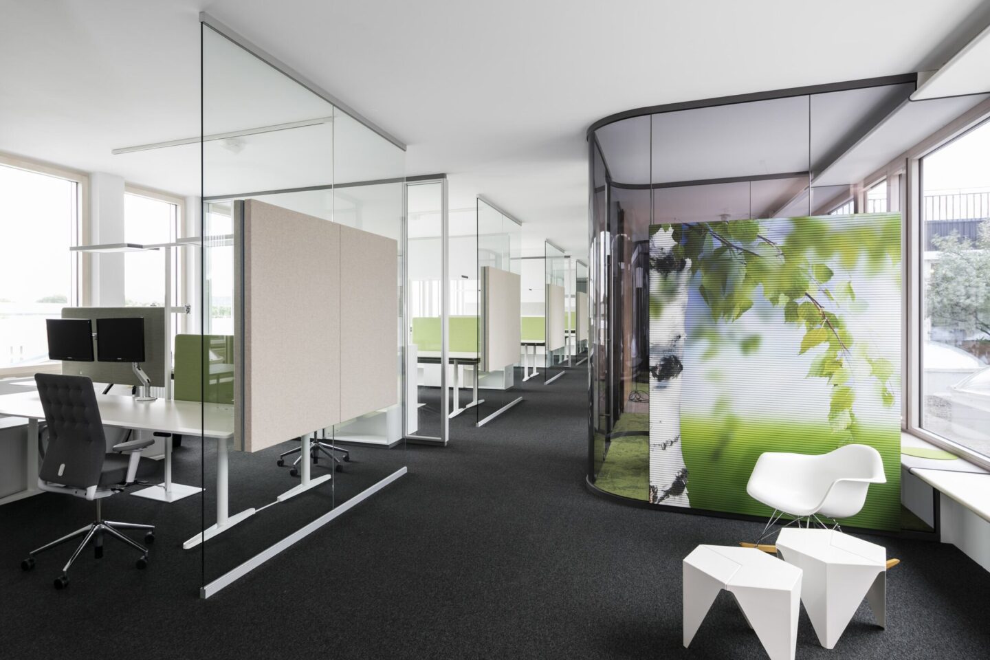 IdeenReich, feco-forum Karlsruhe │ Systemwände von feco │ agiles Arbeiten