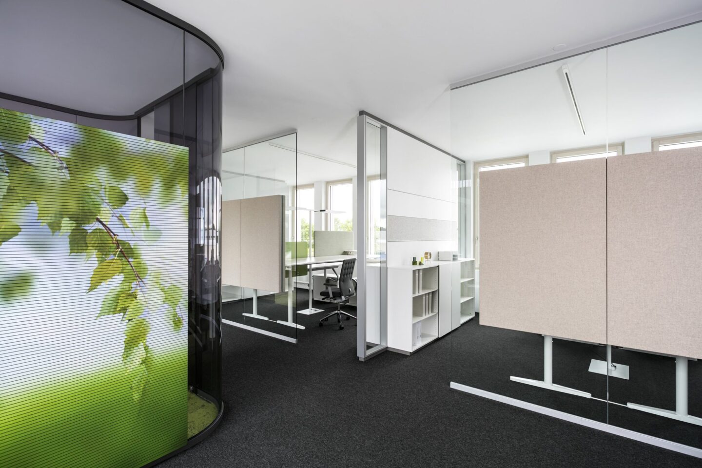 IdeenReich, feco-forum Karlsruhe │ Systemwände von feco │ agiles Arbeiten