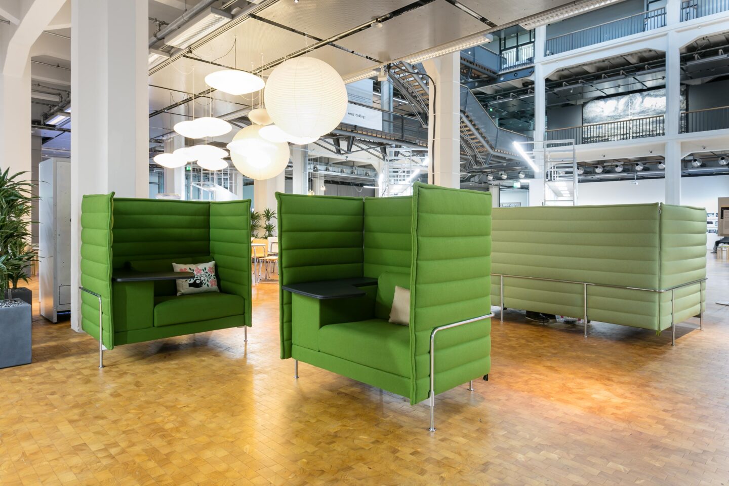 Coworking space at the ZKM │ modern workplaces │ lounge area