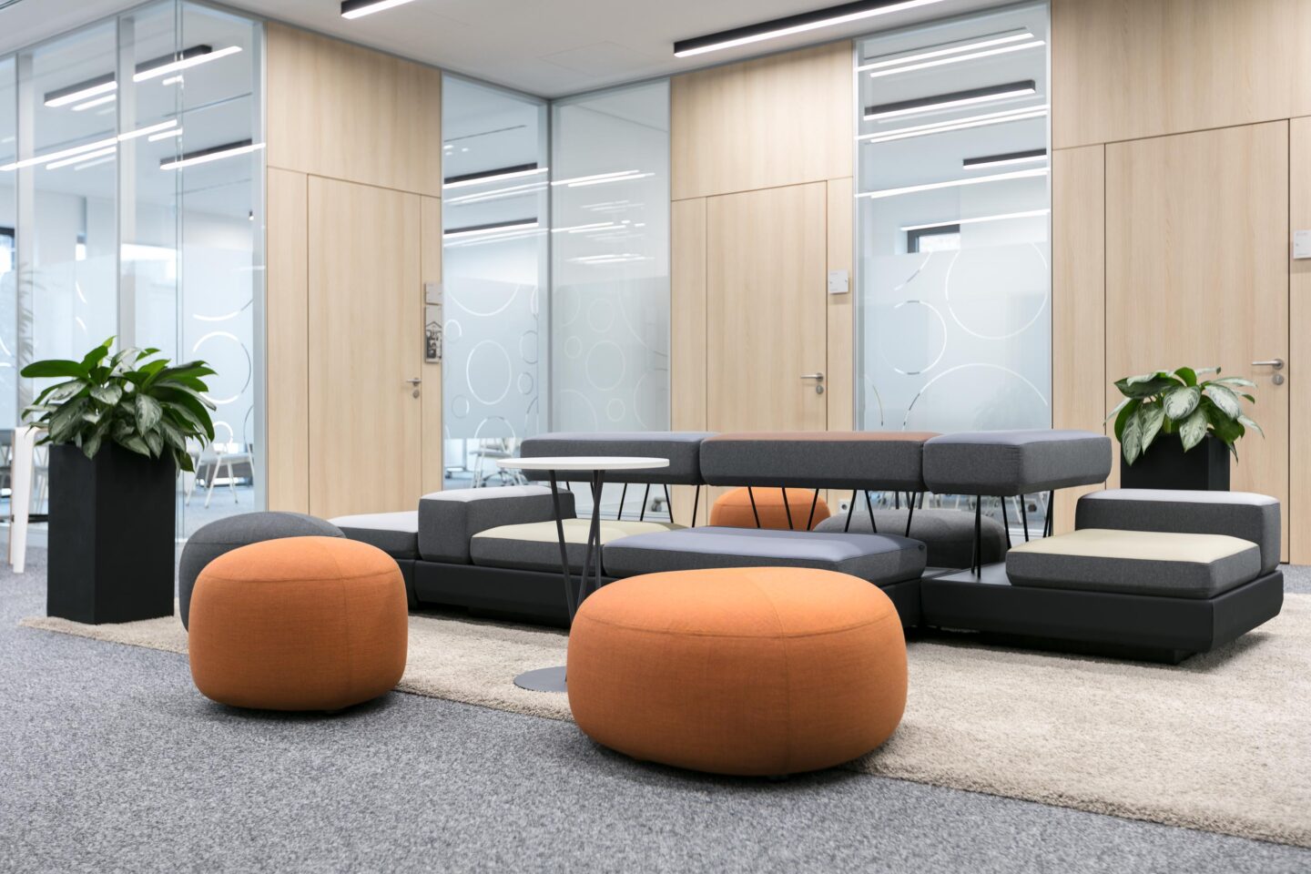 Sparkasse Karlsruhe, Building D │ flexible furniture │ lounge area