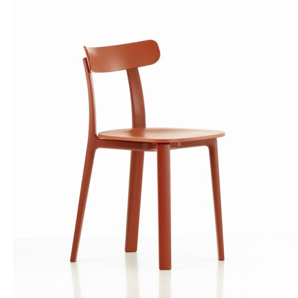 Vitra All Plastic Chair backstein│ robuster Kunststoffstuhl │ perfekt für Drinnen und Draußen