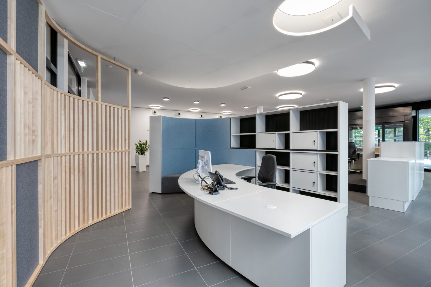 Landratsamt Karlsruhe │ friendly reception zone │ acoustic elements