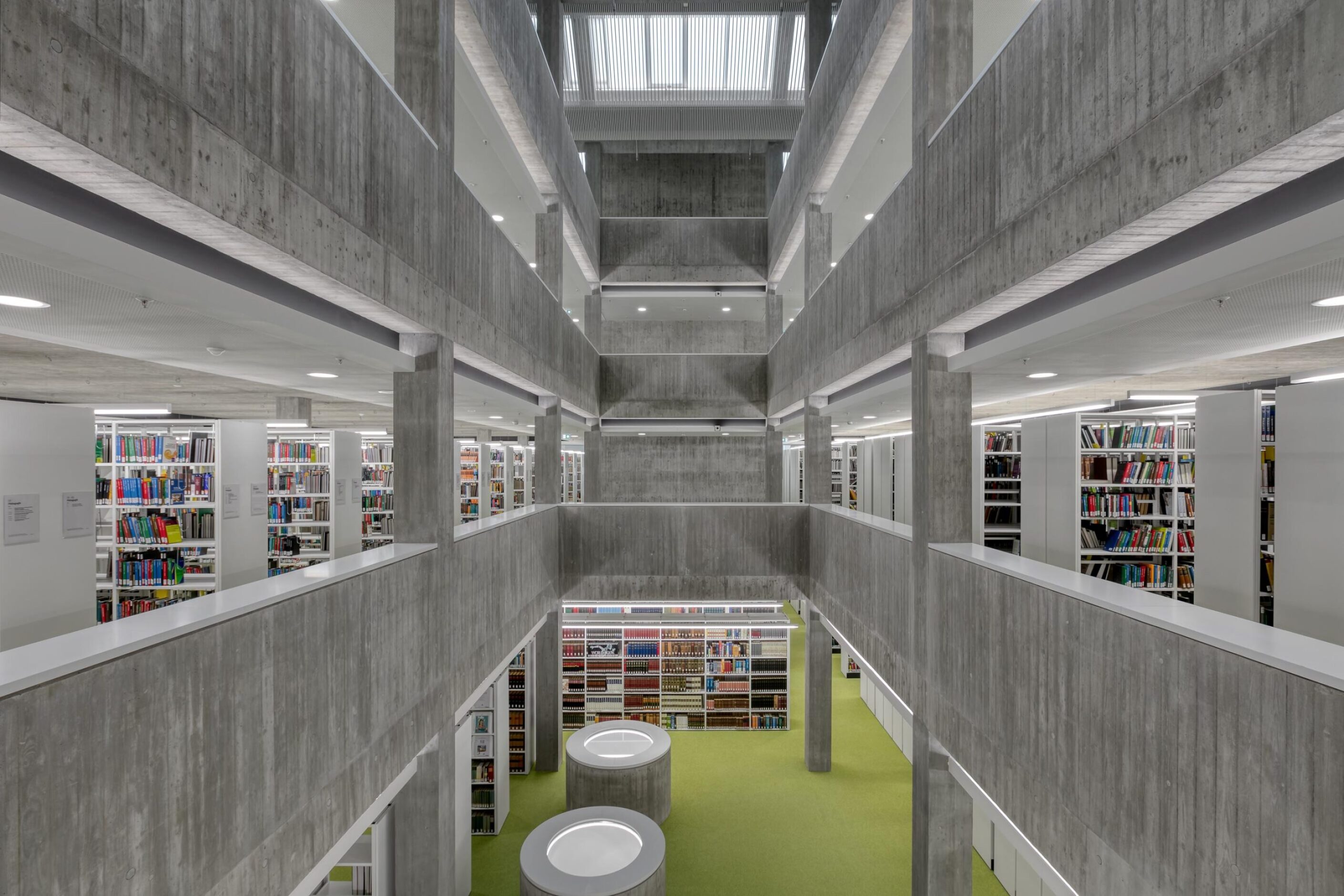 Württemberg State Library │ feco system partition walls │ system walls are acoustically decoupled