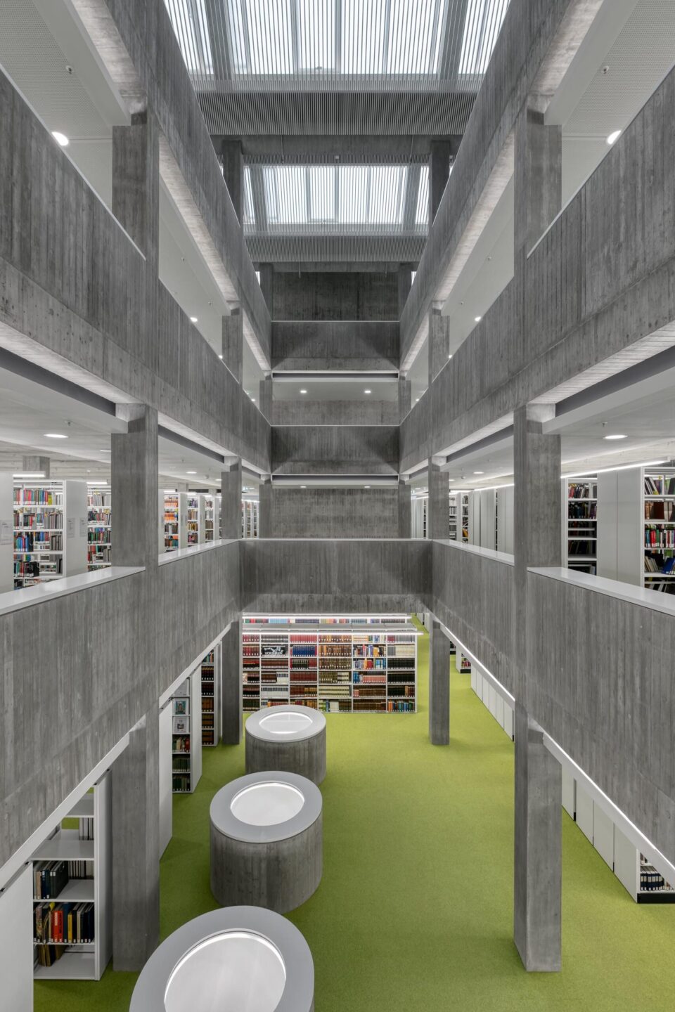 Württemberg State Library │ system walls are acoustically decoupled