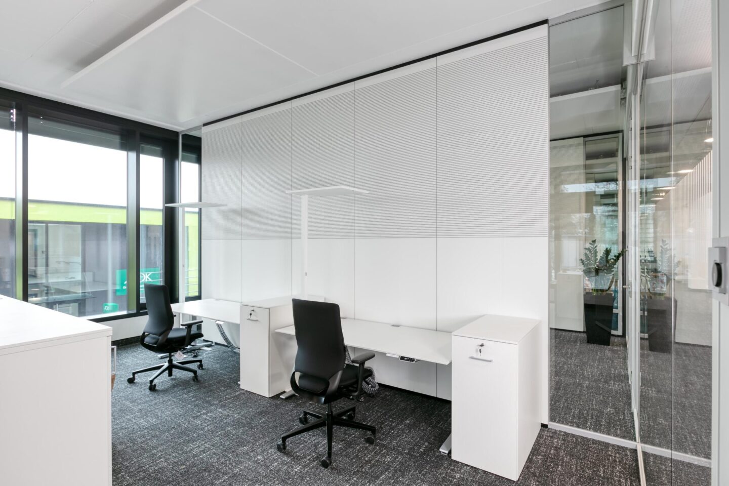 AOK District Office Hochrhein-Bodensee │ frame-integrated technology door side panels │ structural glazing