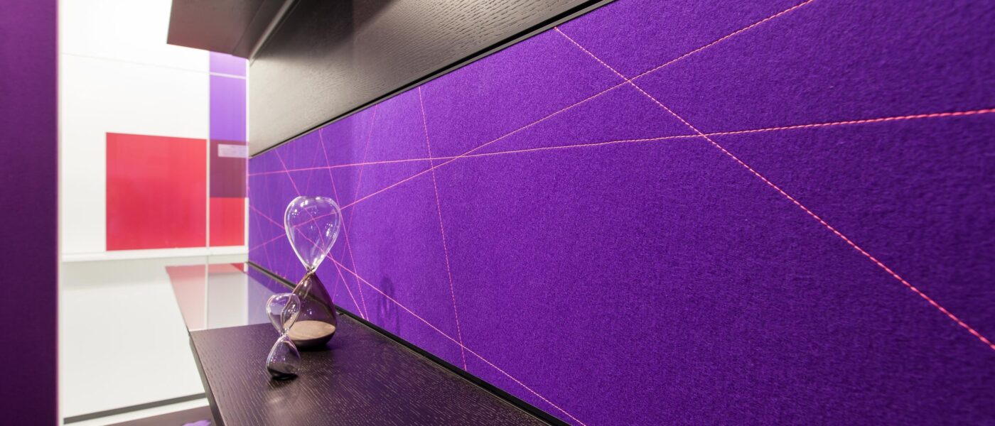 fecophon with felt surface │ Acoustically effective wall panels