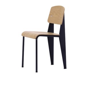 Vitra │ Prouvé Standard Stuhl │ Eiche natur │ tiefschwarz
