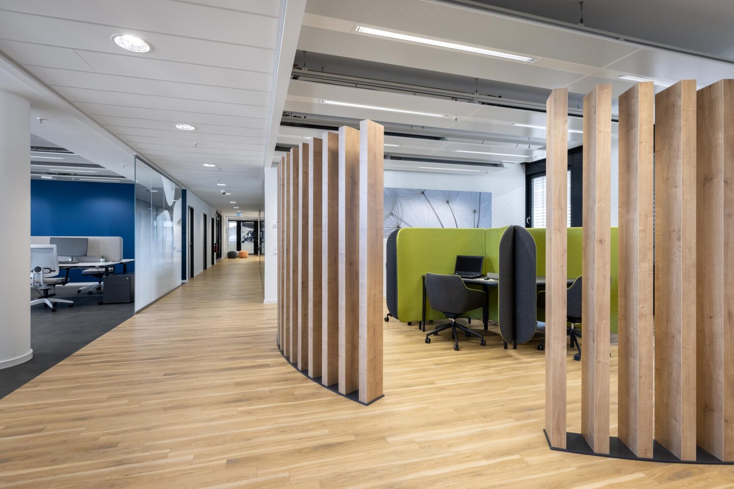 The attractive rooms - in Getinge's CI colours - will be available to both employees and clients from around the world as meeting places and for knowledge exchange purposes