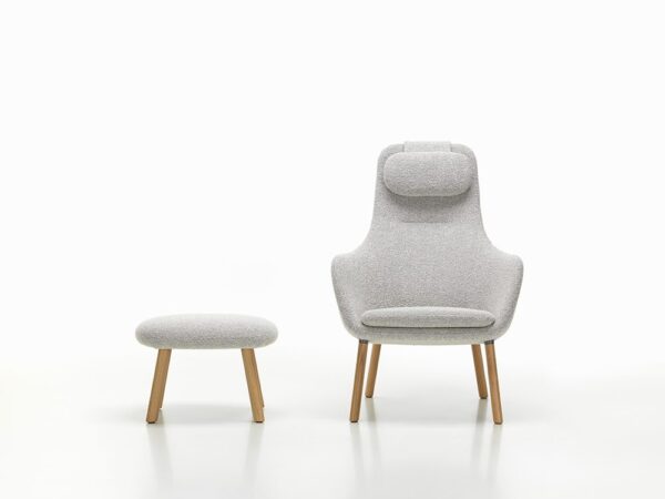 Vitra HAL Lounge Chair mit Ottoman │ bequemer Sessel mit abnehmbaren Polstern