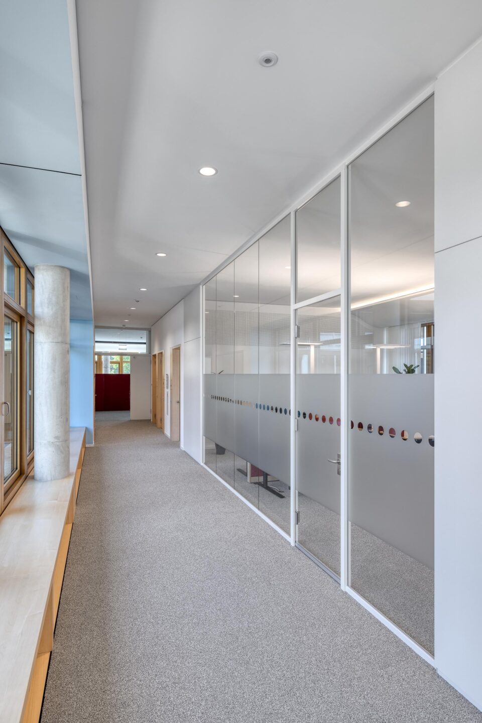 dm-dialogicum Karlsruhe │ system partitions walls │ all-glass construction
