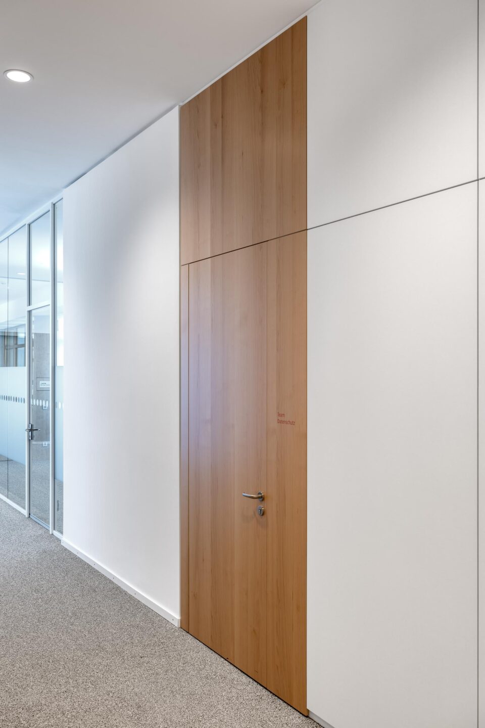 dm-dialogicum (Head Office) Karlsruhe │ system walls from feco │ fecotür wood