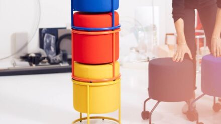 Cor Drop Hocker │ Pouf │ Stahlrahmen Bild