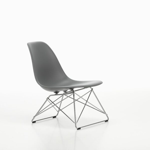 Vitra Plastic Side Chair │ LSR │ granitgrau │ Gestell chrom