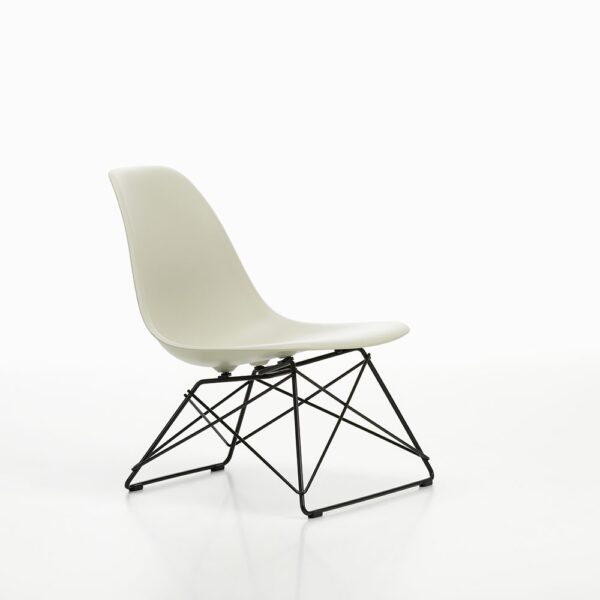 Vitra Plastic Side Chair │ LSR │ kieselstein │ Gestell schwarz