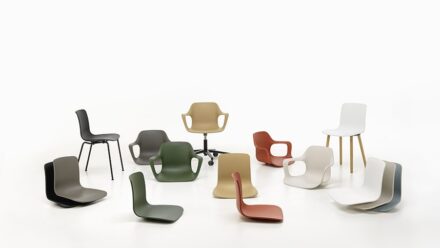 Vitra HAL RE Schalenstuhl │ nachhaltiger Stuhl aus recyceltem Kunststoff Bild