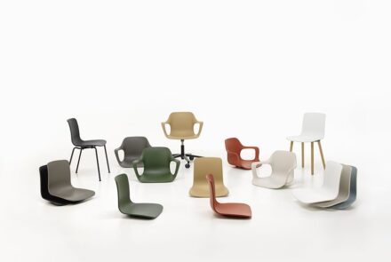 Vitra HAL RE Schalenstuhl │ nachhaltiger Stuhl aus recyceltem Kunststoff Bild