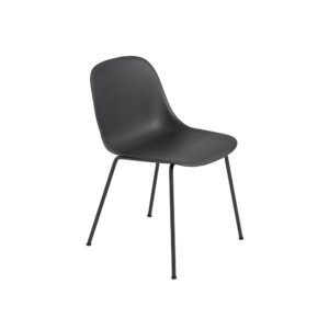 Muuto Fiber Side Chair Tube Base │ schwarz │ Stuhl aus recyceltem Kunststoff │ Muuto bei feco in Karlsruhe