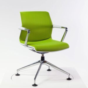 Vitra Unix Chair avocado │ Konferenzgestellt Alu poliert │ Bezug Silk Mesh │ Ausstellungsartikel │ Vitra bei feco in Karlsruhe