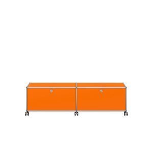 USM Haller Möbelbausystem │ TV-/Hi-Fi Sideboard M61 │ reinorange │ USM bei feco in Karlsruhe