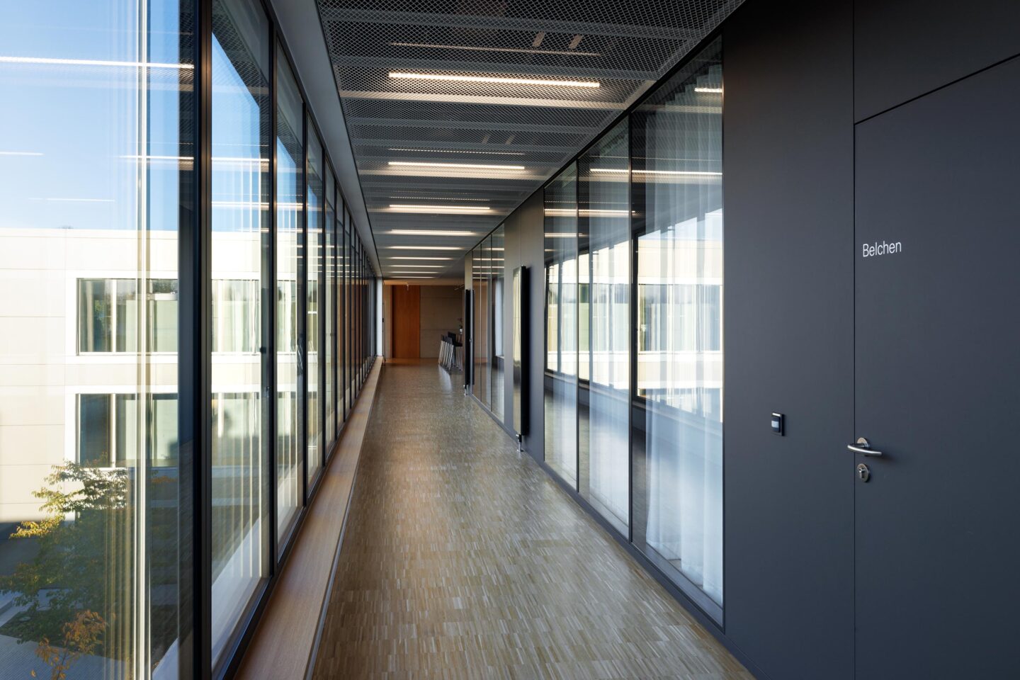 KNF Neuberger GmbH | hallway with offices to the right