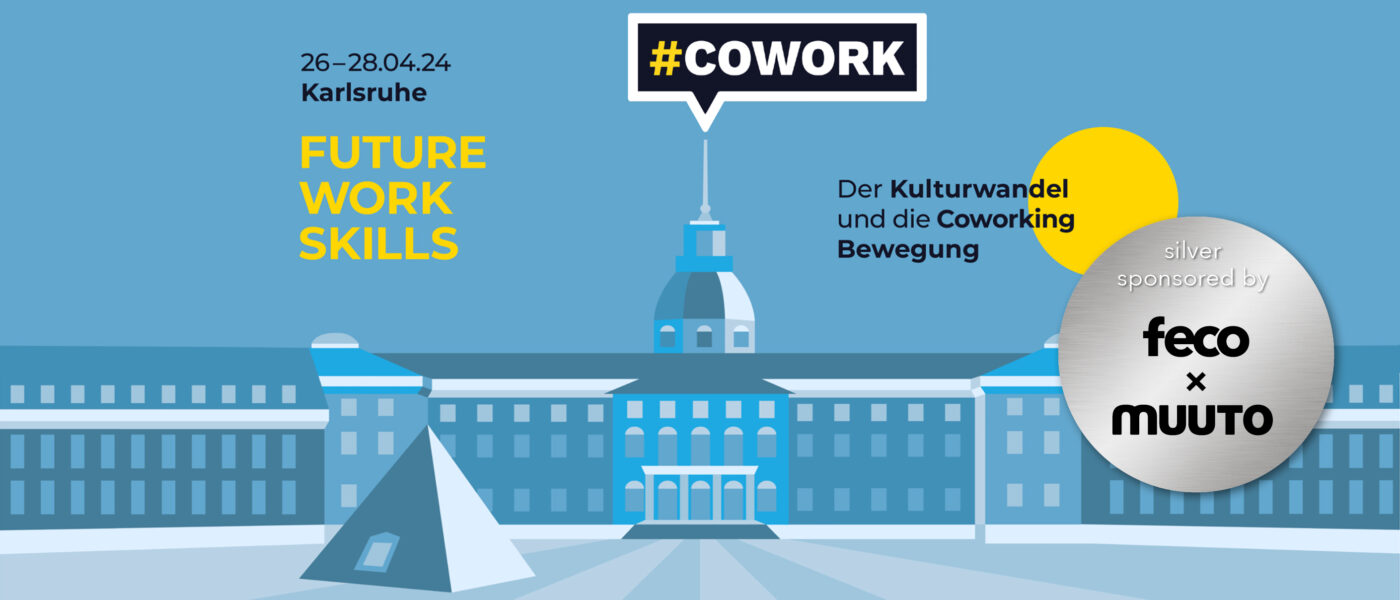 COWORK2024 Karlsruhe | Veranstaltungsbild mit Logo #COWORK