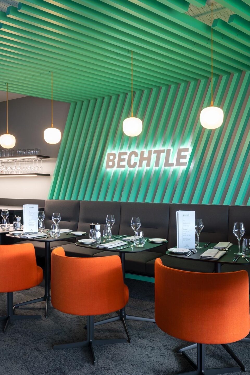 Bechtle Executive Box at BBBank Wildpark | benches and chairs