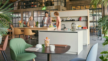 Moderne Büro-Cafés fördern Wohlbefinden | feco Bild
