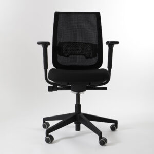 Steelcase Reply Air Bürodrehstuhl mit Netzrücken und gepolstertem Sitz in Pfeffer – im Sale bei feco in Karlsruhe