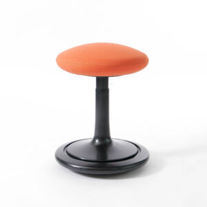 ONGO Classic Aktivhocker in Orange mit schwarzem Korpus – ergonomisches Sitzen für Büro & Homeoffice bei feco