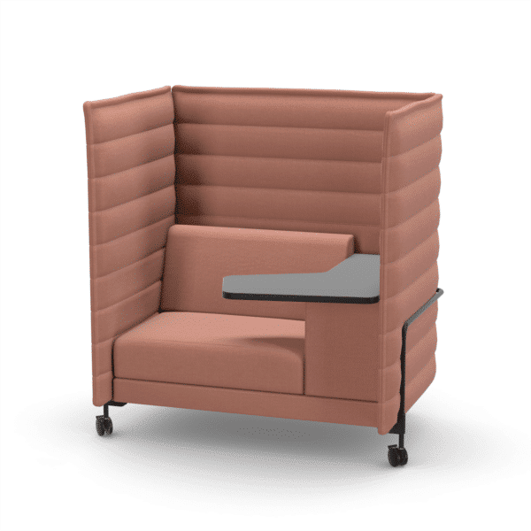 Vitra Alcove Work Highback Nischenarbeitsplatz in Frontalansicht im feco Designshop
