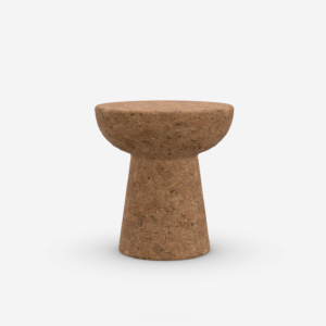 Vitra Cork Family Modell D Hocker aus Naturkork in Frontalansicht im feco Designshop