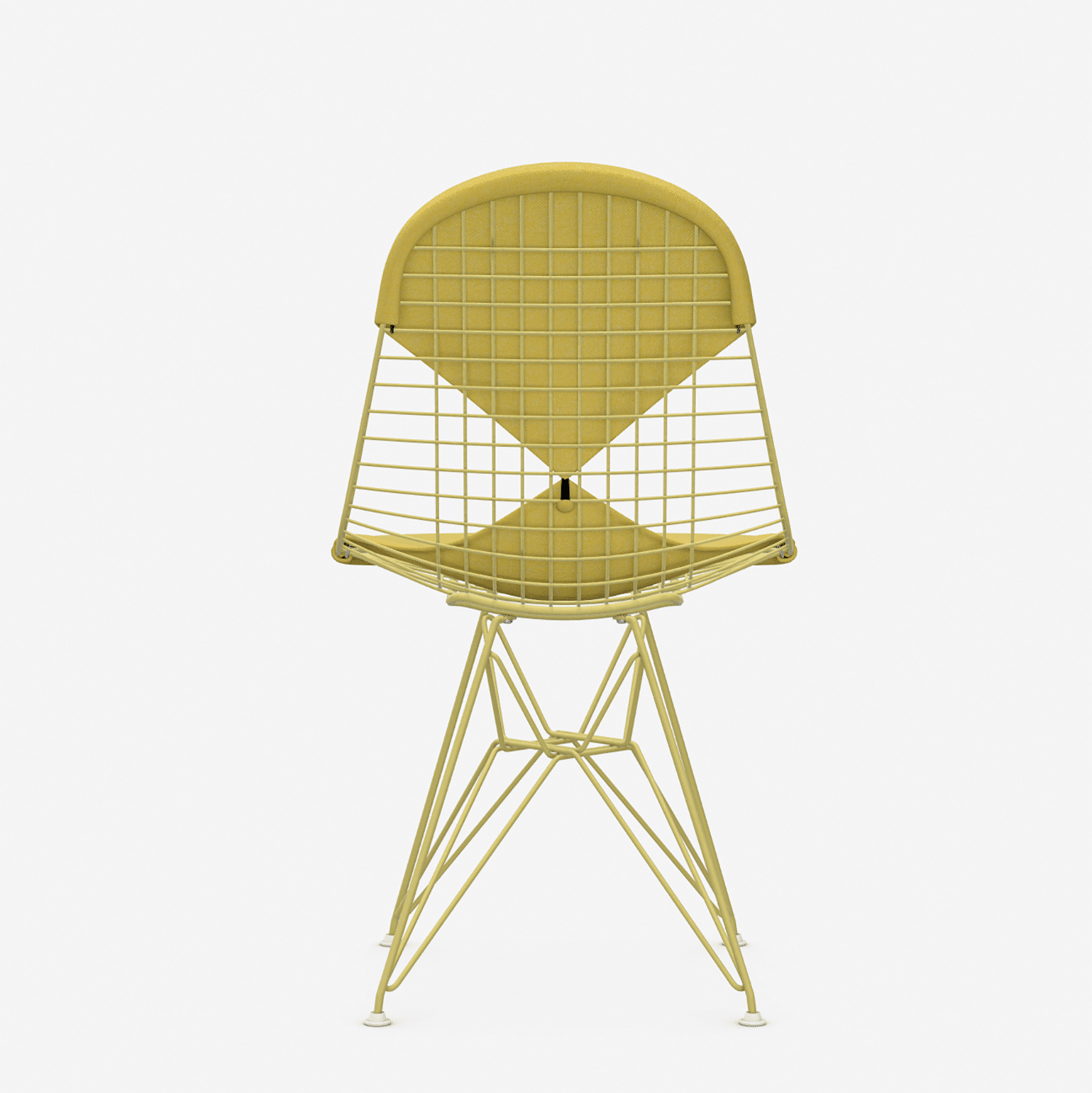 vitra-wire-chair-dkr-2-neuware-rueckansicht Rückansicht der Drahtkonstruktion der Vitra Wire Chair DKR-2 Neuware im feco Design Shop