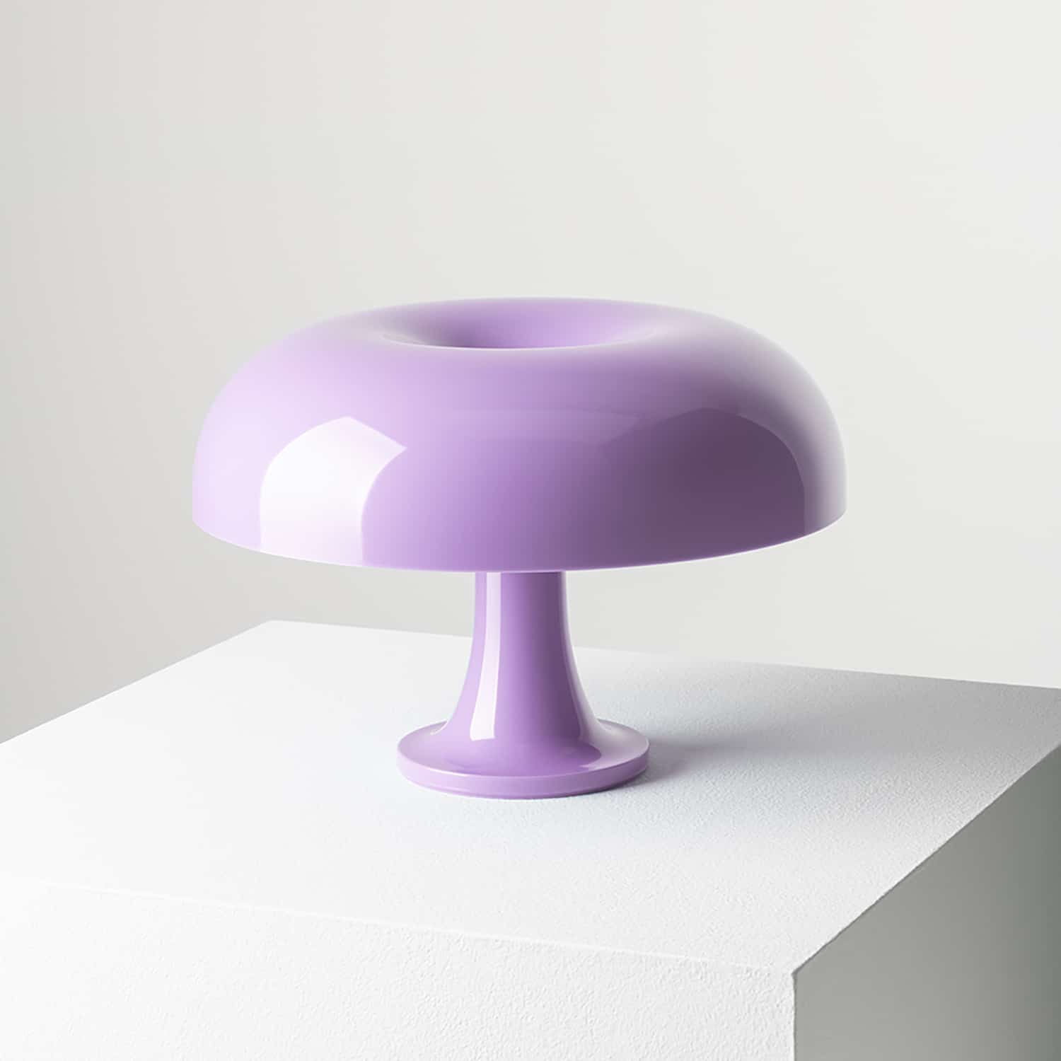 artemide-nessino-tischleuchte-lavendel-lilla Artemide Nessino Tischleuchte in Lavendel Violett Lavanda im Profil